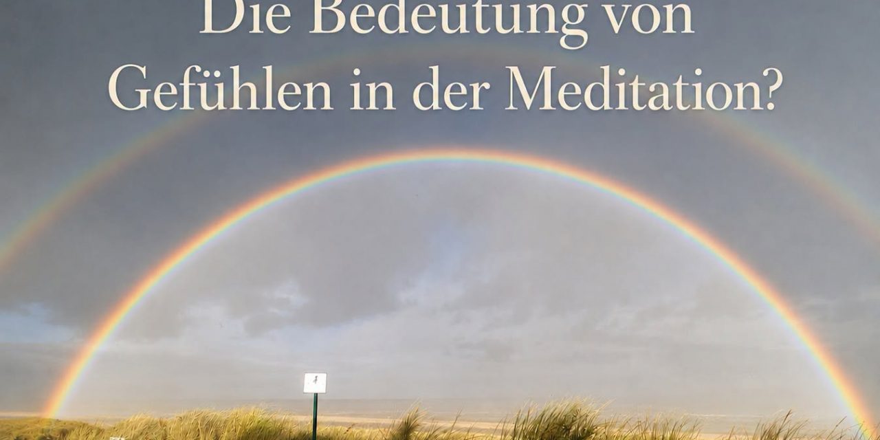 Kostenfreier Online-Vortrag: „Welche Bedeutung haben Gefühle in der sitzenden und bewegten Meditation?“